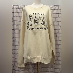 Persaya :2X Cream Graphic Sweatshirt Made in 🇵🇰